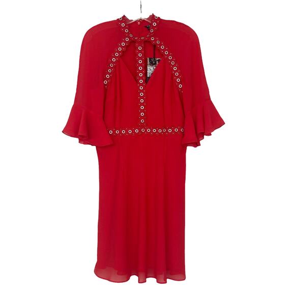 Jennifer Lopez Marciano Red Mini Dress Sz 8 - Picture 9 of 9